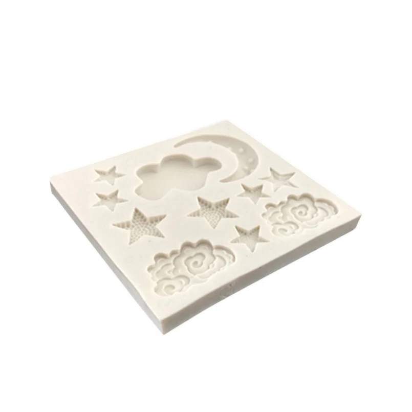 Облако в форме звезды Луны силиконовые формы 3D шоколада Fondant (сахарная)