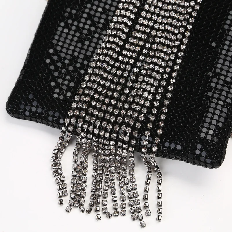 Металлический браслет вечерние сумка HandbagTassel блесток вечерняя сумочка BS010 Для