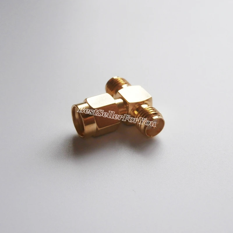 1 шт. RP SMA Штекерный к 2 двойным разъемам RPSMA гнездовой тройной серии T RF адаптер 3