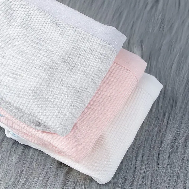 

Teenage Girl Wide Straps Sport Training Bra Underwear Thread Ribbed Wireless Bralette Flower Applique Backless Adjusted Vest