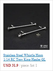LESU металлический передний бампер для Tmy King GL RC 1/14 тягач Автомобиль DIY TH02304