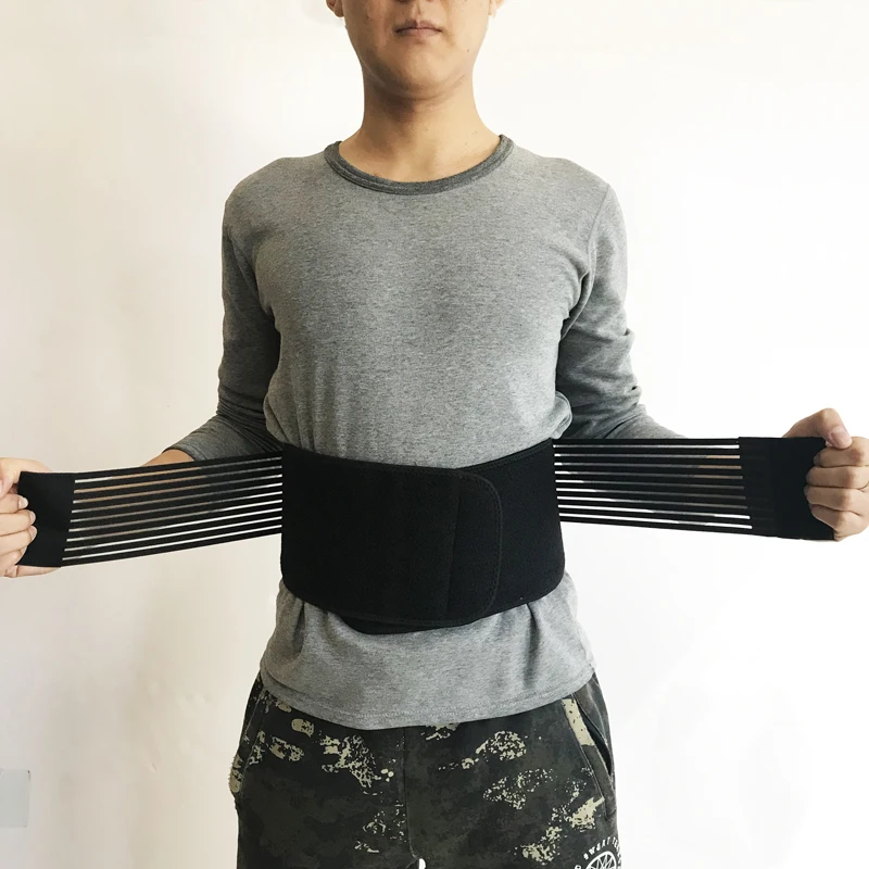

2019 New Breathable Waist Support Men And Women Sports Safety Gym Fitness Lumber Support Belt Adjustable Black Waist Brace XXXXL