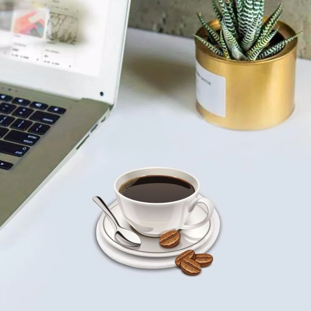 

HUGSIDEA 6pcs/set Butterfly Beverage Coasters Anti-slip Cup Coffee Mug Mat Heat Resistant Table Placemat Holder Table Decor