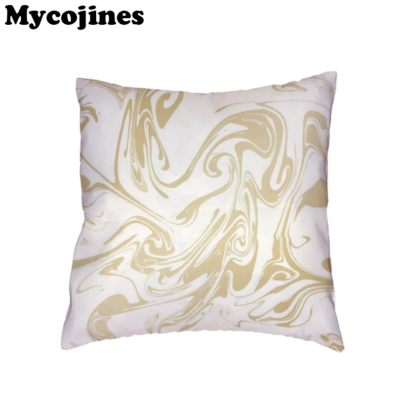 

Hot Sale 45x45cm White Cushion Cover Marble Blue Purple Home Bedroom Sofa Decoration Gifts Polyester Peach Skin Pillow Cases