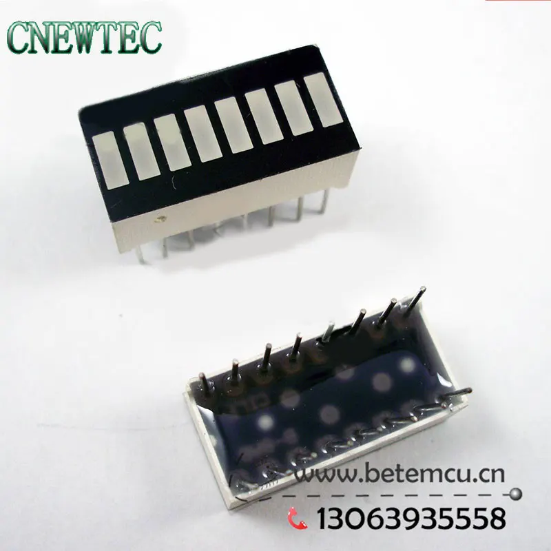 CPB081020A/BYG 8 сегмент зеленый LED бар граф дисплей плоского дисплея трубки 10 шт./лот|green
