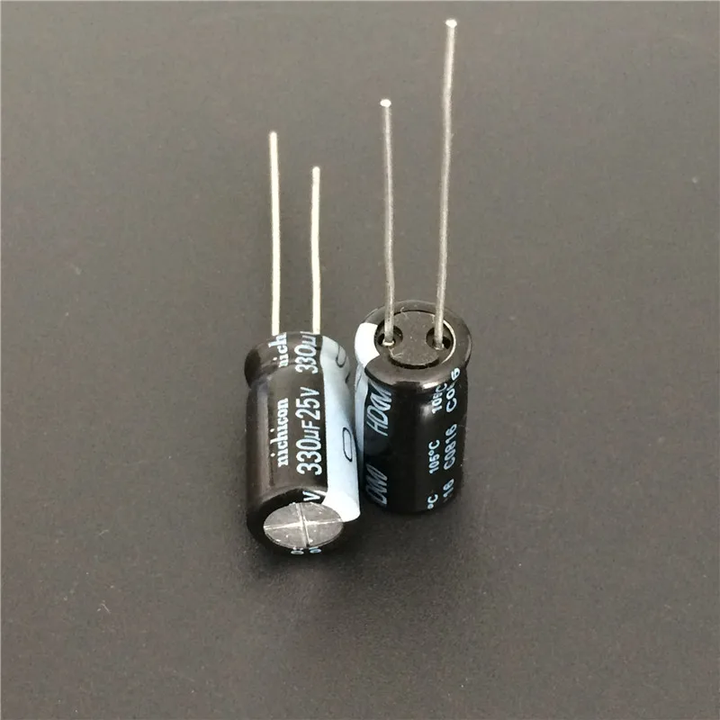 10 шт. 330 мкФ 25 в NICHICON HD серии 8x15 мм супер низкое сопротивление 25V330uF алюминиевый
