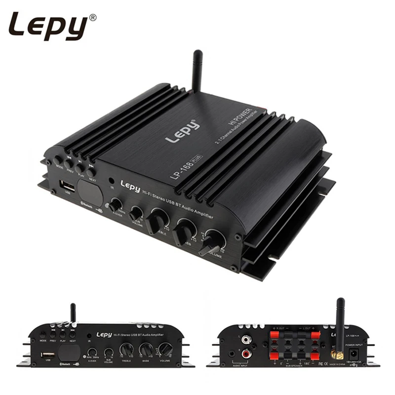 Lepy 168Plus Bluetooth усилитель беспроводной HIFI 2.1CH бас аудио динамик Цифровой Компактный портативный мини стерео усилитель для ПК DV
