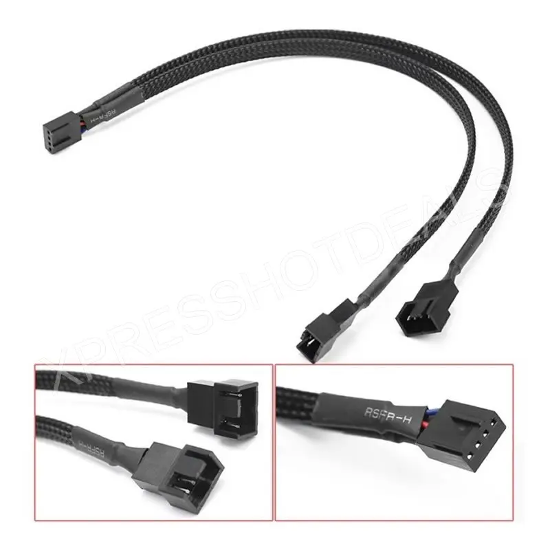Новый 4-контактный для 2 x 4-контактный/3-контактный PWM удлинитель кабеля к
