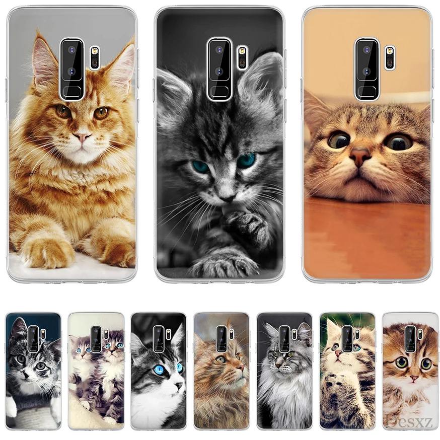 Desxz ПЭТ Мейн Cat Чехол для samsung Galaxy S6 S7 край S8 S9 S10 S10e Plus Note 8 9 S3 S4 S5 крышка