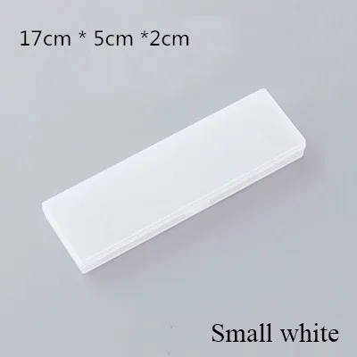Small white Милые, миленькие в японском стиле(«Каваий»), простой прозрачный Футляр Чехол пенал для карандашей Пластик ящик для хранения обучения канцелярские принадлежности - Цвет: Small white