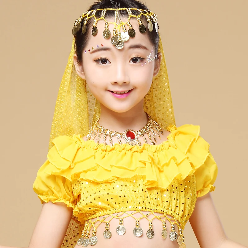 Костюмы для танца живота костюм выступлений Индийские танцы девочек детей |