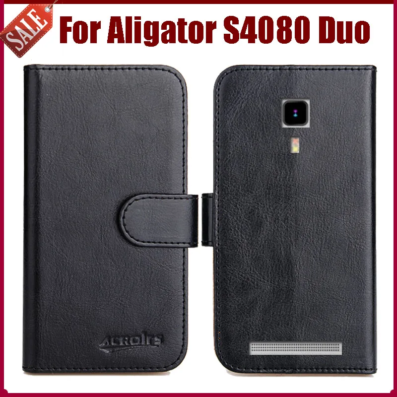 

Горячая распродажа! Чехол Aligator S4080 Duo Новое поступление 6 видов цветов Защитный Кожаный флип-чехол высокого качества для Aligator S4080 Duo