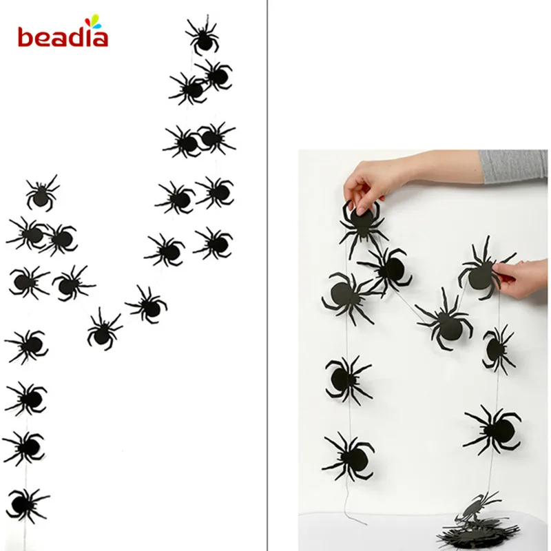 4M Halloween Prop Foil Balloons Bat Spider Web Pumpkin Bunting Banners Paper Garland Kids Party Supplies | Дом и сад