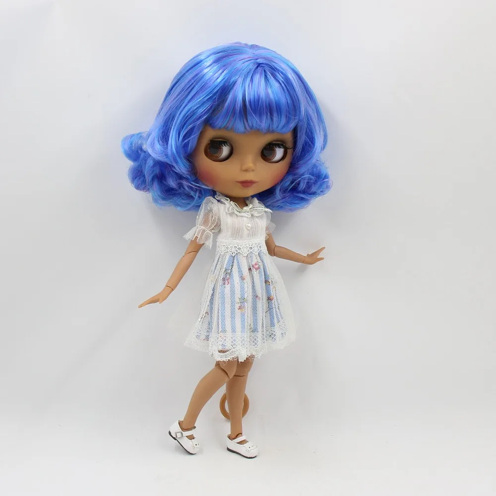 Ледяной DBS Blyth кукольные 1/6 bjd с черной кожи телесного цвета шарнирное тело и