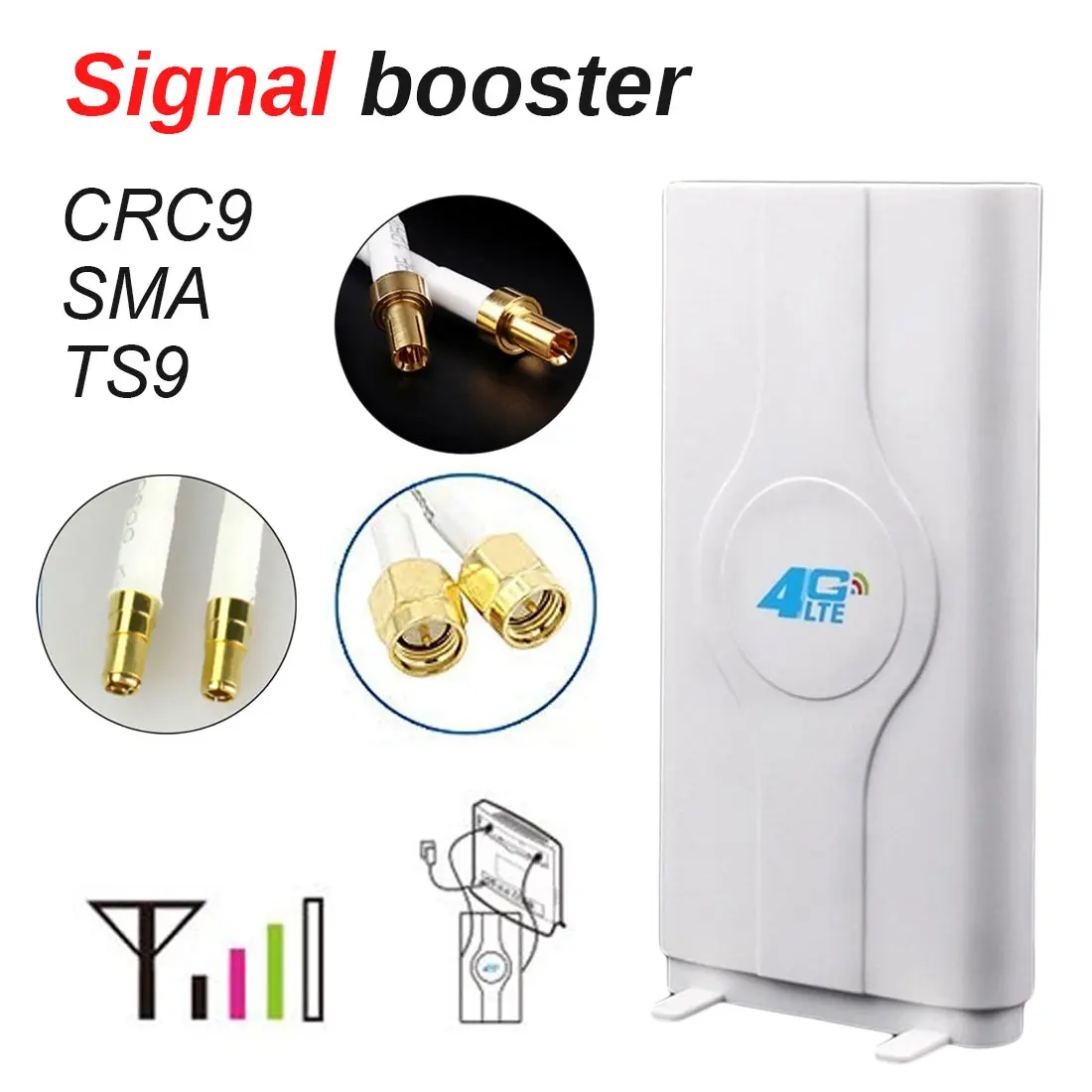 Мобильная антенна Mimo 3g 4g 88dbi Lte 2 * SMA/2 CRC9/2 TS9|Антенны для связи| |