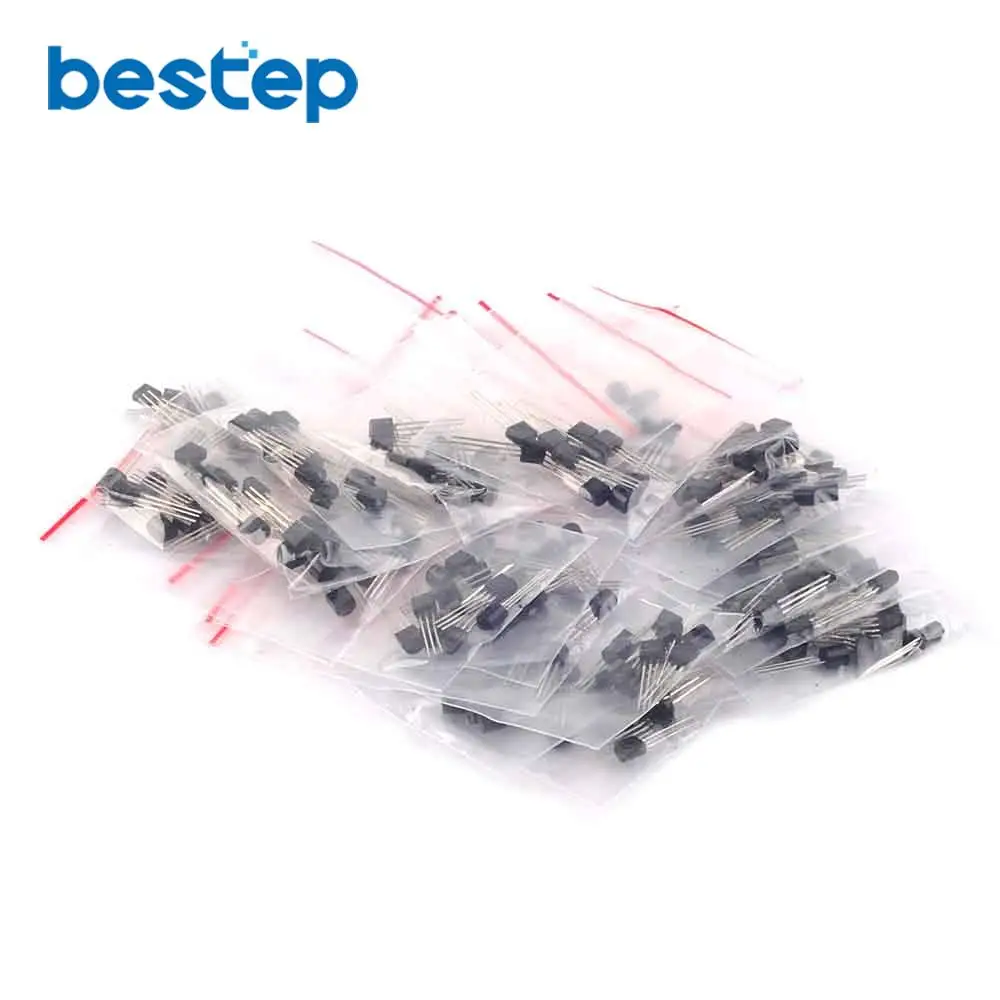 TL431 2N2222 78L05 S9012 S9013 S9014 A1015 C1815 S8050 S8550 200 шт. = 20valuesX10pcs TO 92 набор транзисторов|transistor assorted
