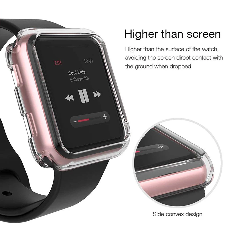 ProBefit чехол для часов Apple Watch 42 мм 38 серии 3 2 1 мягкий прозрачный из ТПУ iWatch 4 5 6 SE 40 44 |