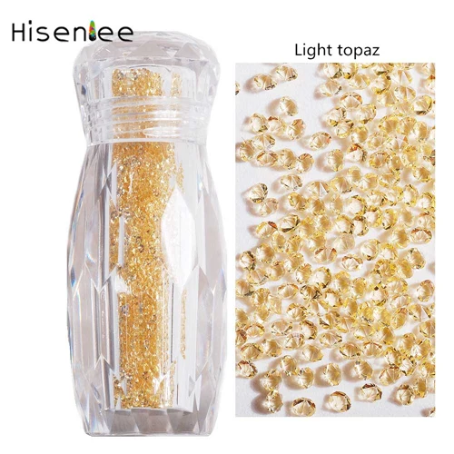 ss3 2880pcs 2880 шт/бутылка 1,1 мм кристально чистый цвет ногтей художественные стеклянные разноцветные стразы микро алмазные Пикси DIY Маникюр 3D украшения - Цвет: ss3 2880pcs