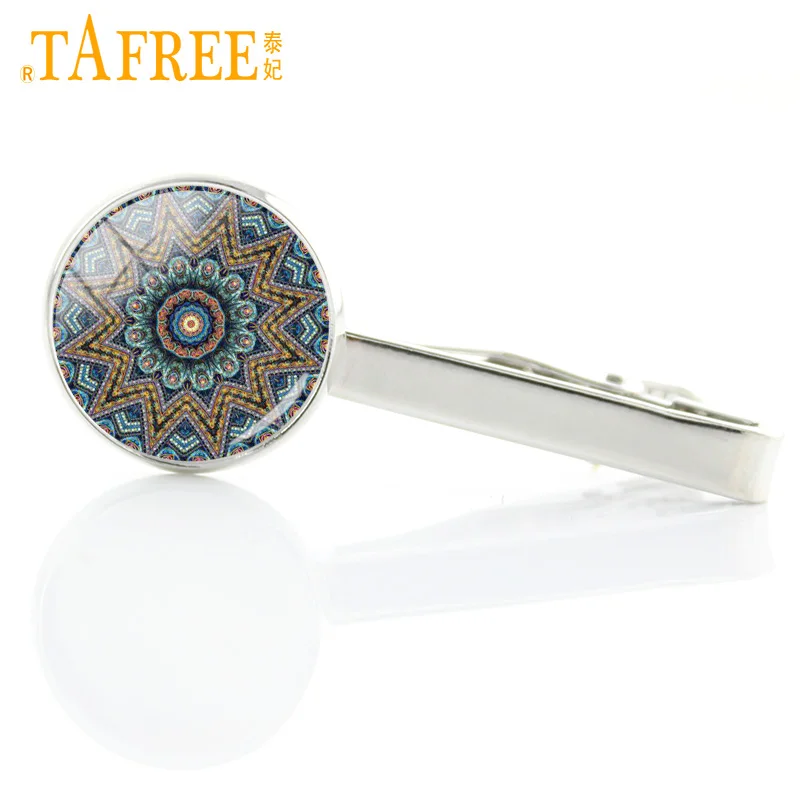 Модные Зажимы для галстука TAFREE в стиле Хиппи Мандала свадебвечерние Аксессуары