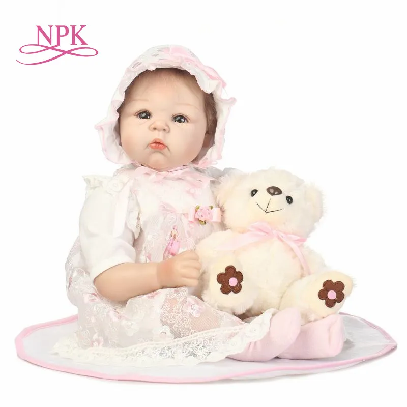 NPK Baby Reborn Dolls мягкие силиконовые тканевые куклы ручной работы игрушки для детей