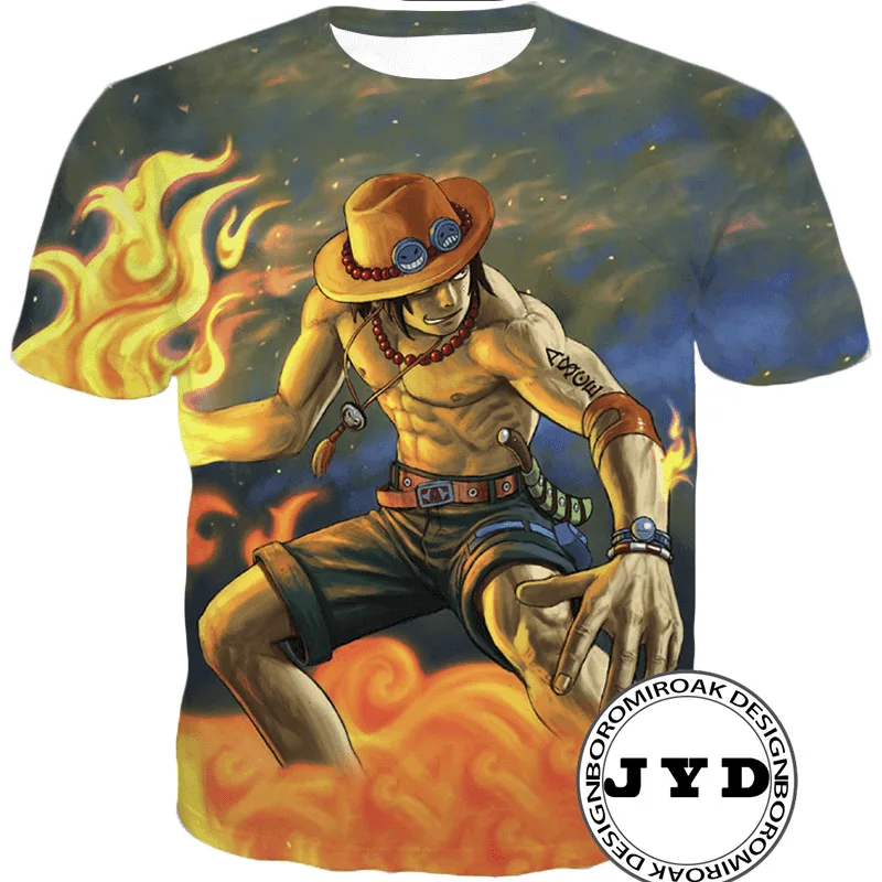 Футболка унисекс с коротким рукавом и принтом Луффи унисекс|Мужские футболки| |