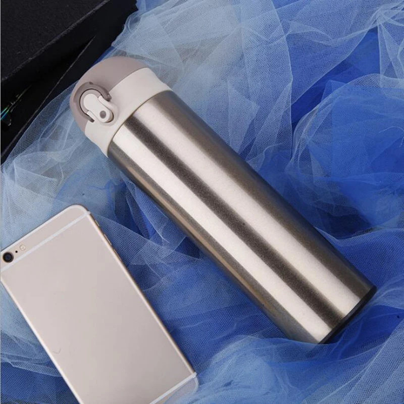 Colleer модный тонкий термос чашки нержавеющая сталь термосы Горячая бутылка