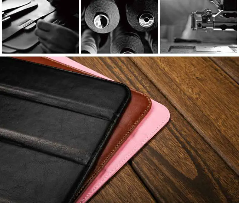 Улучшенный кожаный чехол для iPad Pro 10,5 Чехол для iPad Pro 9,7 рукав сумка с карандашом держатель мягкий складной чехол