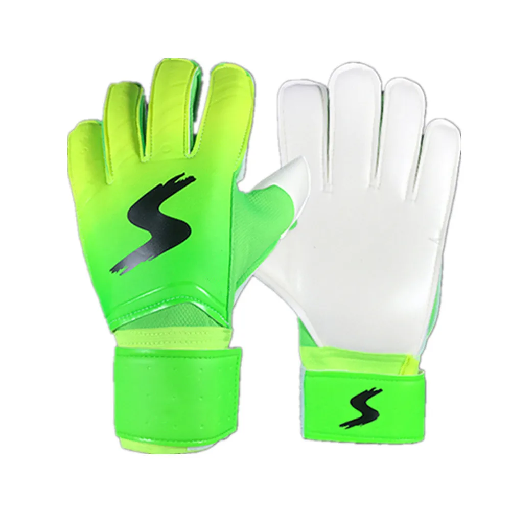 Пара вратарь перчатки рулон пальца футбол долговечный подарок футбольные