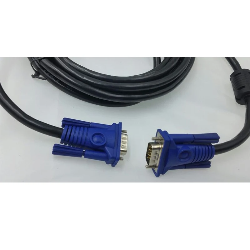 10 м VGA кабель 3 + 6 мужчинами позолоченные данные кабели HD Ful Медь проводной 15PIN для