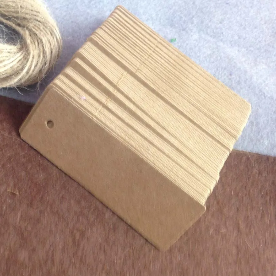 Прямоугольная подвесная бирка 2 5x7 см крафт для свадебных торжеств 100 шт./лот