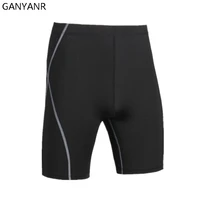 ganyanr brand running tights men sports leggings compression short pants basketball sportswear gym training shorts jogging