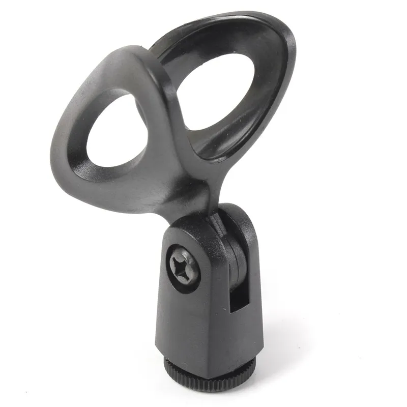 Универсальный пластиковый держатель клипса для микрофона гибкая прорезиненная