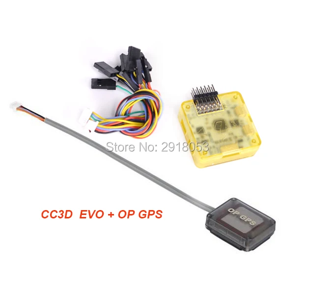 OpenPilot CC3D Evo 32-битная плата контроллера полета процессора + OP GPS для