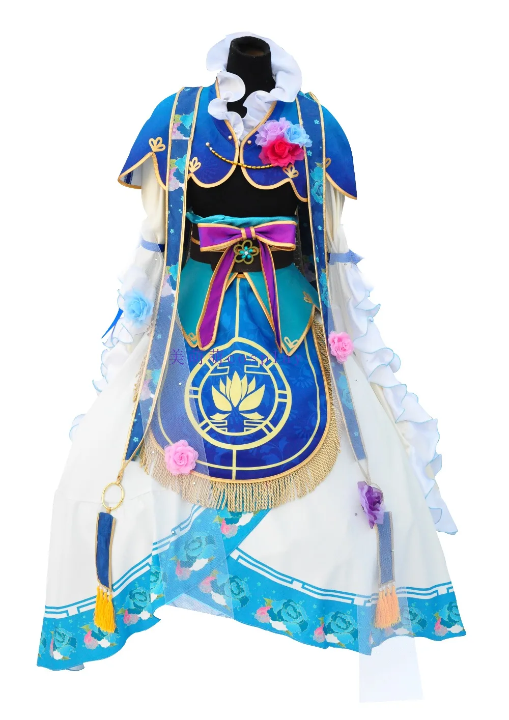 LoveLive! Эли аясе семь счастливых богов Пробуждение Косплей Костюм Хэллоуин платье+ аксессуары для волос+ корона+ обувь