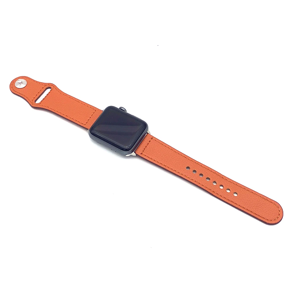 Модный ремешок с застежкой для Apple Watch 38 мм 40 мм 42 мм 44 мм кожаный ремешок для Iwatch серии 1 2 3 4 кожаный ремешок для часов
