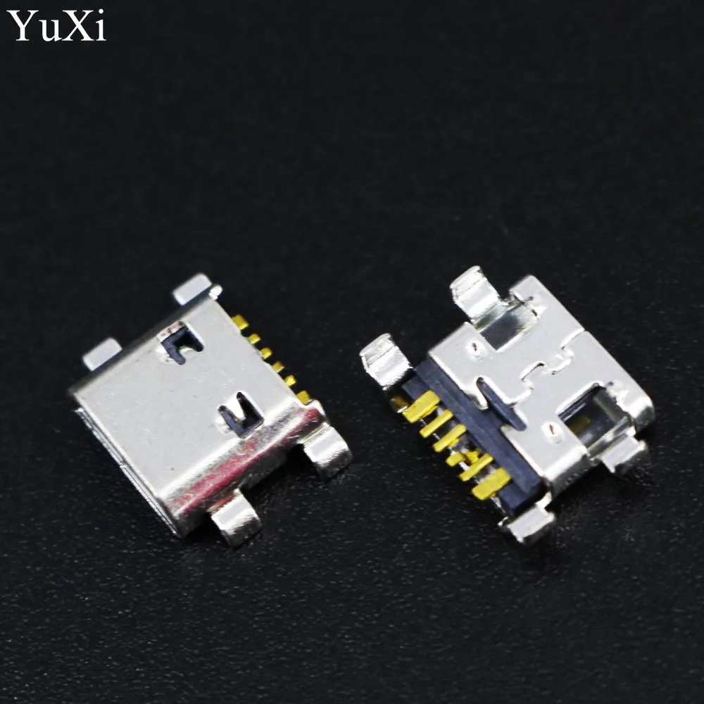 

YuXi 10-200pcs Micro USB socket connector charging port jack dock power for Samsung Galaxy Ace 2 I8160 S7562 I8190 cS7562 6pin