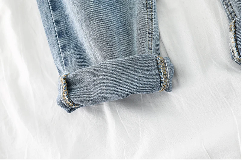 

2019 Women Mid Waist Jeans Casual Loose Pencil Pants For Female Elegant Korean New Blue Demin Pants Trousers Pantalon Mujer