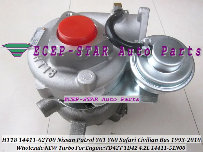 Бесплатная доставка HT18 14411 62T00 51N00 09D60 турбо для NISSAN Safari Patrol Y60 Y61 автобус W40 W41 TD42T TD42Ti