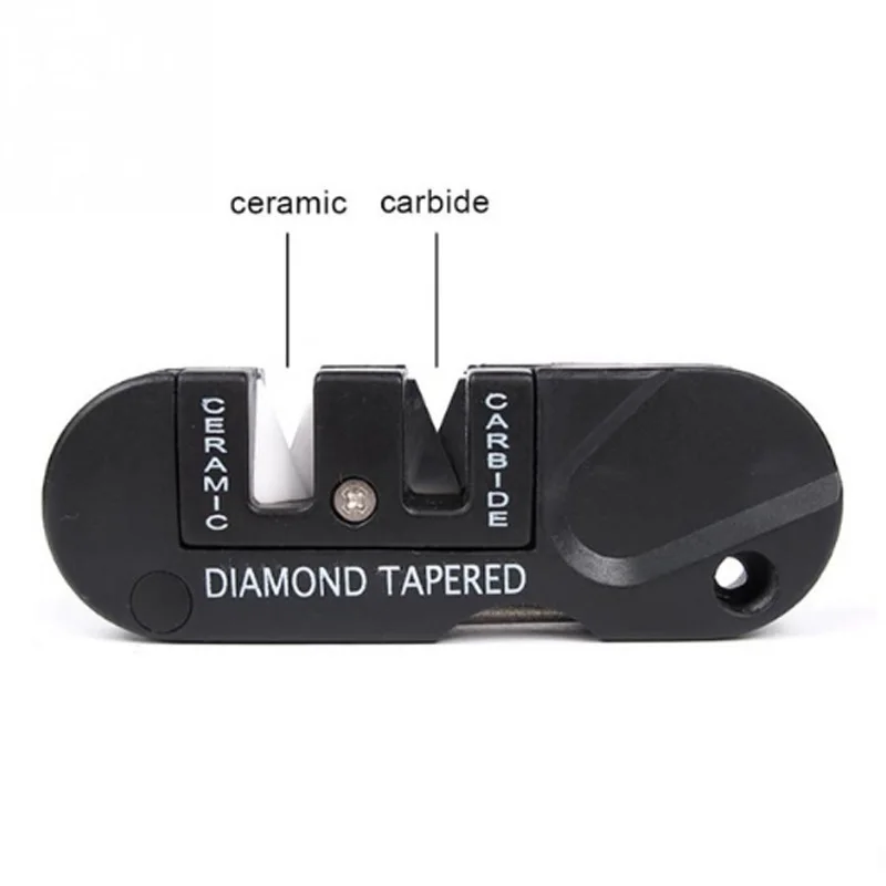 Снаряжение для кемпинга Карманный EDC Шестерня три этапа точилка ножей карманный