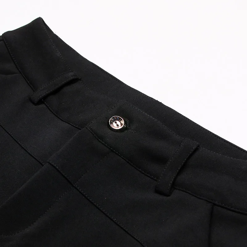 Женские шорты с высокой талией большие размеры эластичные лето 2019 вязаные