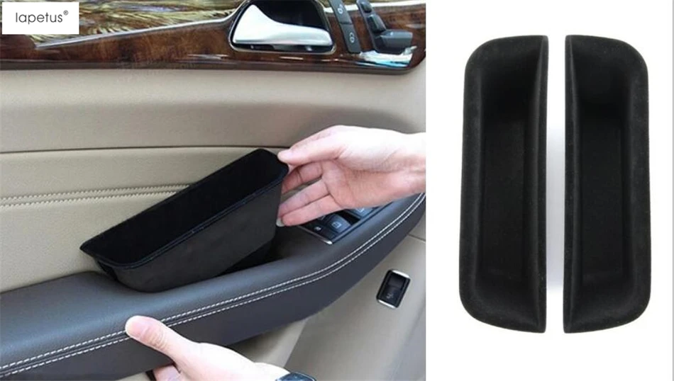 

Lapetus Accessories For Mercedes-Benz ML X164 2012 - 2015 Front Door Multifunction Container Storage Box Molding Cover Kit Trim