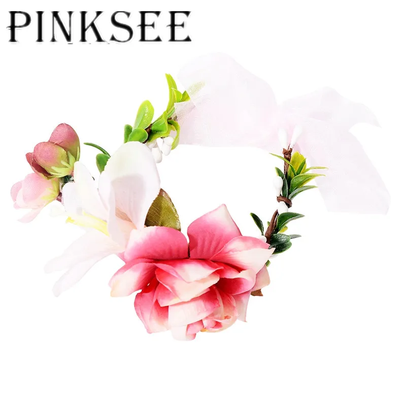 Браслет на запястье PINKSEE браслет для подружки невесты сестры ручная работа цветы
