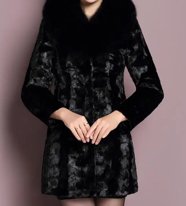 S 6XL Горячая/Весенняя женская новая мода средняя и длинная высокая имитация меха