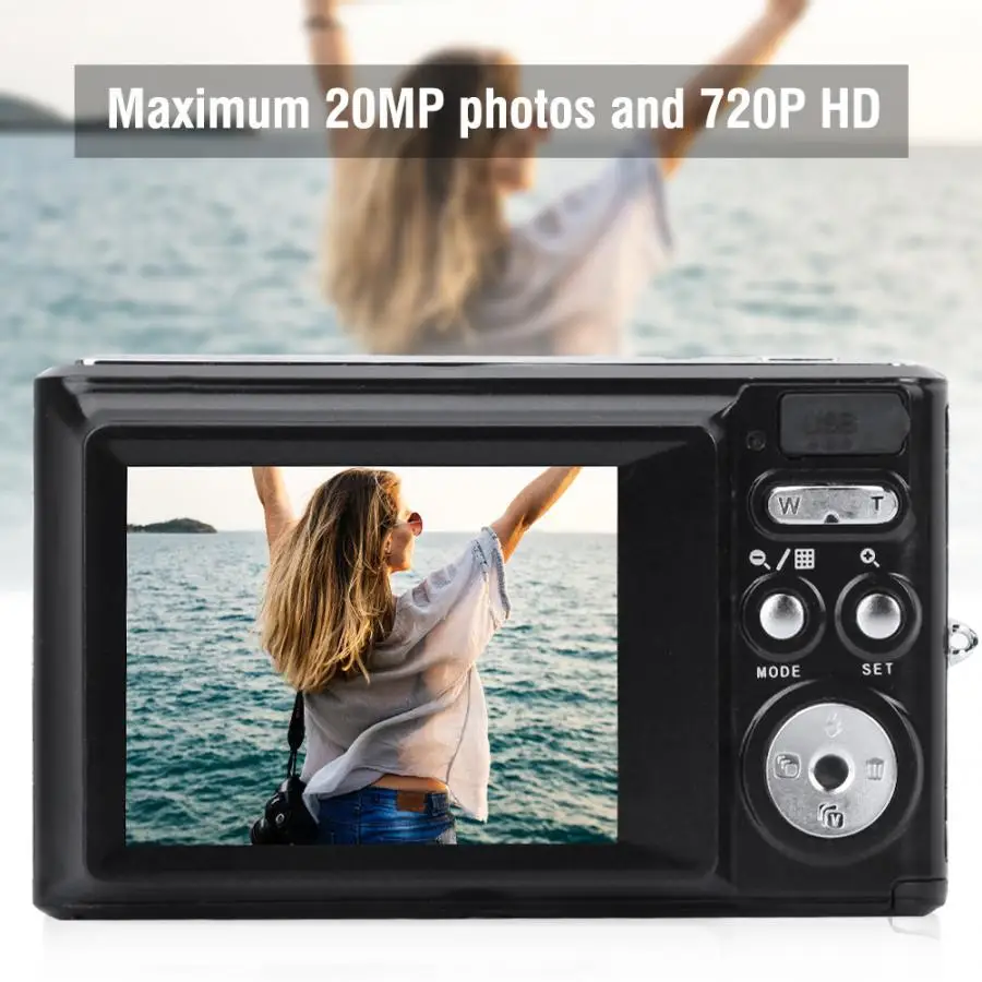 Камера Мини 2 4 дюйма экран мини HD цифровая камера 8X оптический зум 720P видео 20MP