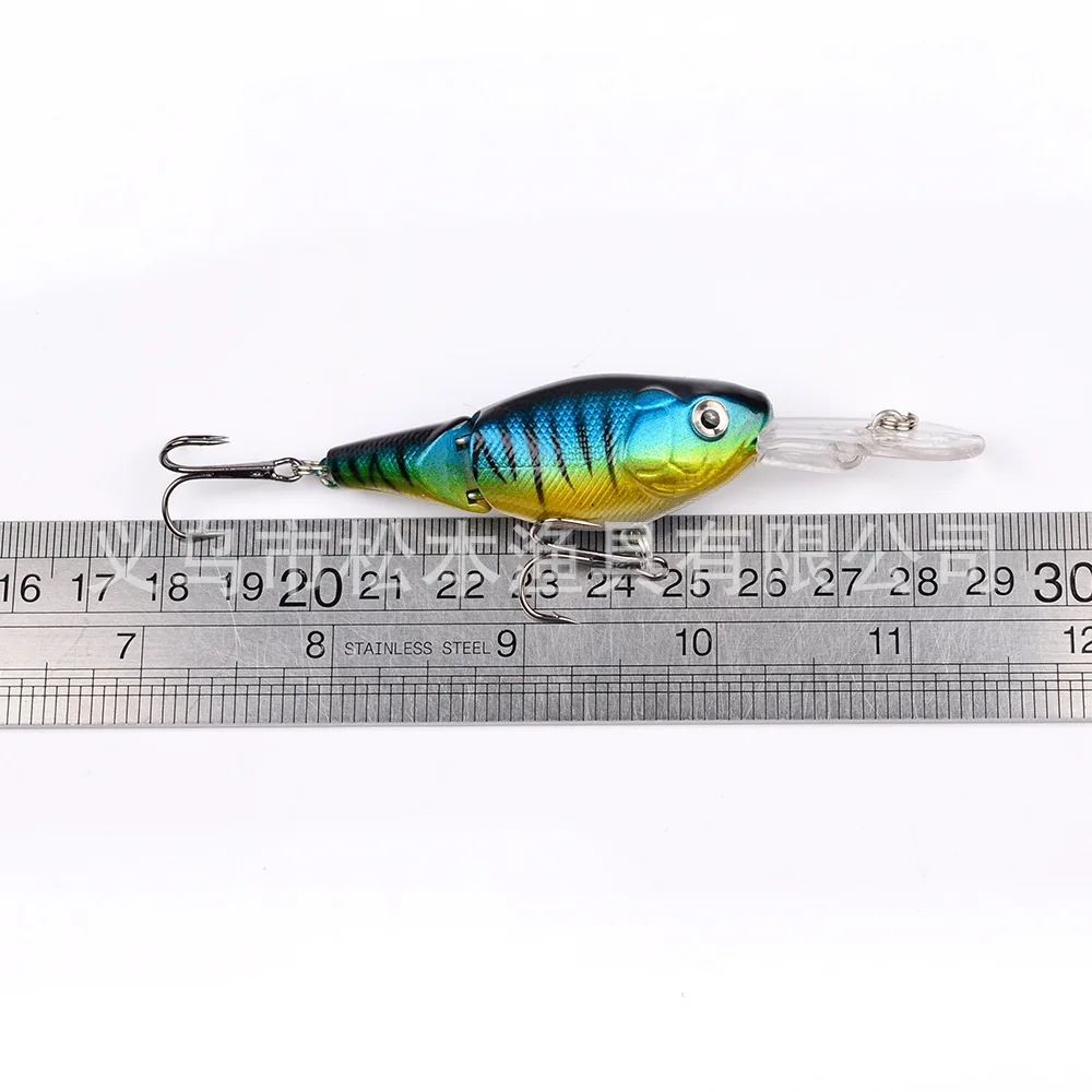11 г/95 мм 2-Jointed Crankbait морская рыболовная приманка поплавок Crazy воблер свимбейт