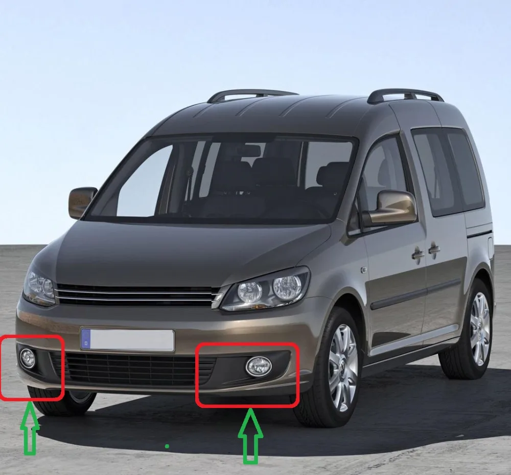 Решетсветильник для автомобильных противотуманных фар в сборе VW Caddy 2K Facelift 2011 2012