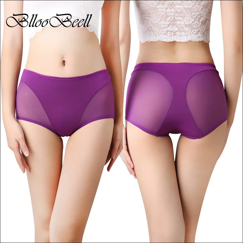 

BllooBeell Women's Sexy Underwear Panties Summer Lady Hollow Out Mid Rise Underpants Girl Lace Briefs Crotch Cotton Size L/XL