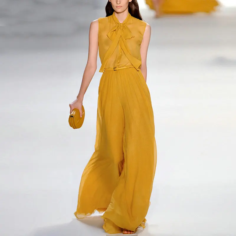 Женский костюм из двух предметов новый летний модный женский с брюками Женская