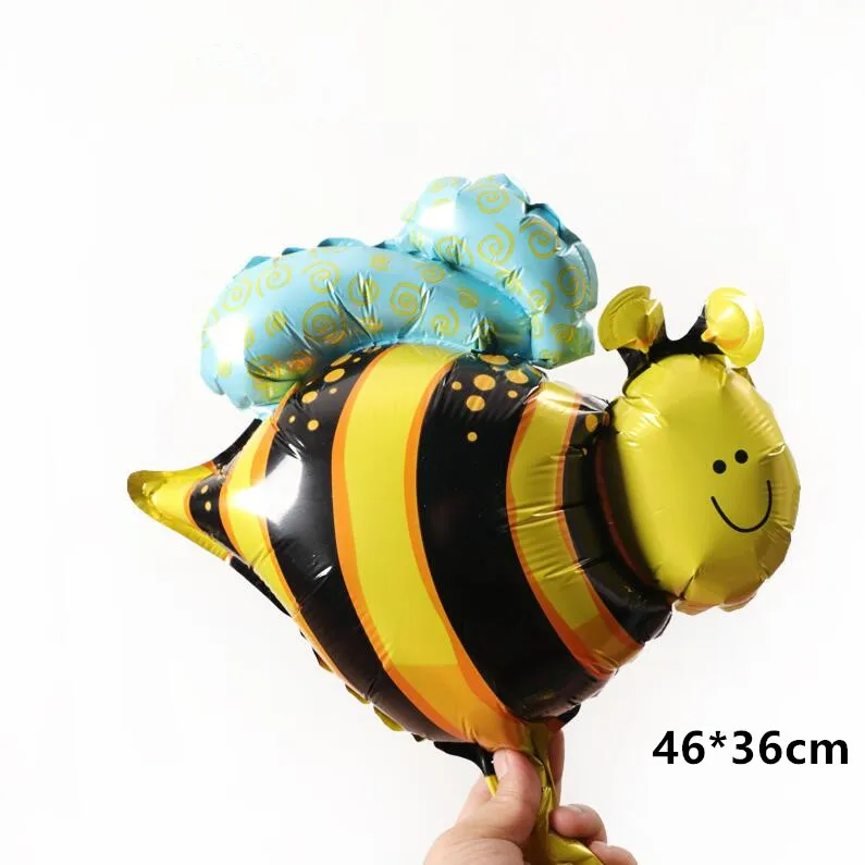 mini bee Большие Желтые Подсолнухи пчела солнце фольгированные Алюминиевые шарики для свадебной вечеринки Украшенные шары на день рождения Дети животные - Цвет: mini bee