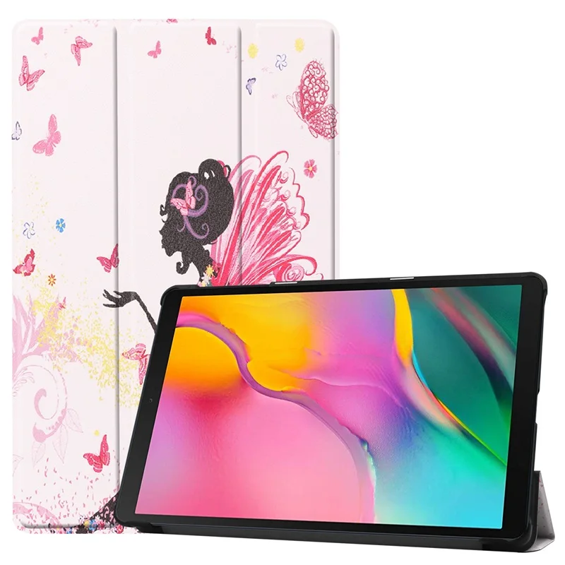 7 Для samsung Galaxy Tab A 10," дюймов SM-T510 SM-T515 10,1 дюймов планшет печать чехол Магнитный чехол для samsung Tab A 10,1 - Цвет: 7